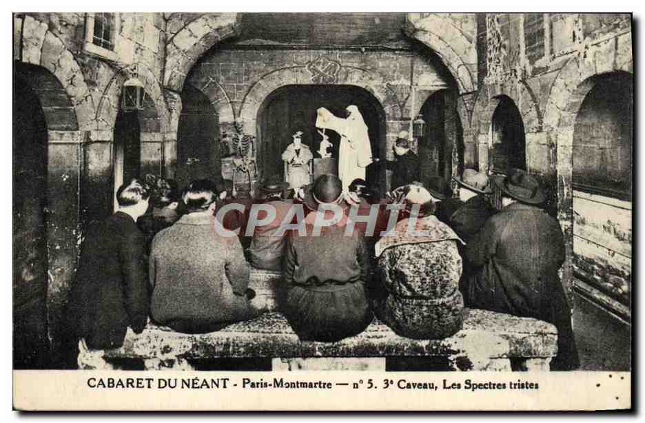 CPA Cabaret Du Neant Paris Montmartre 3eme Caveau Les Spectres Tristes