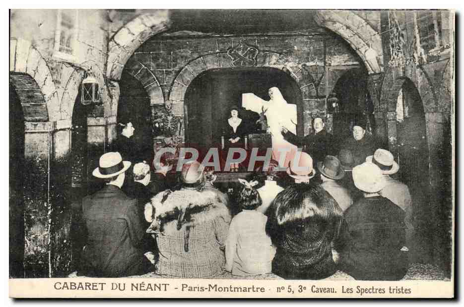 CPA Cabaret Du Neant Paris Montmartre Caveau Les Spectres Tristes