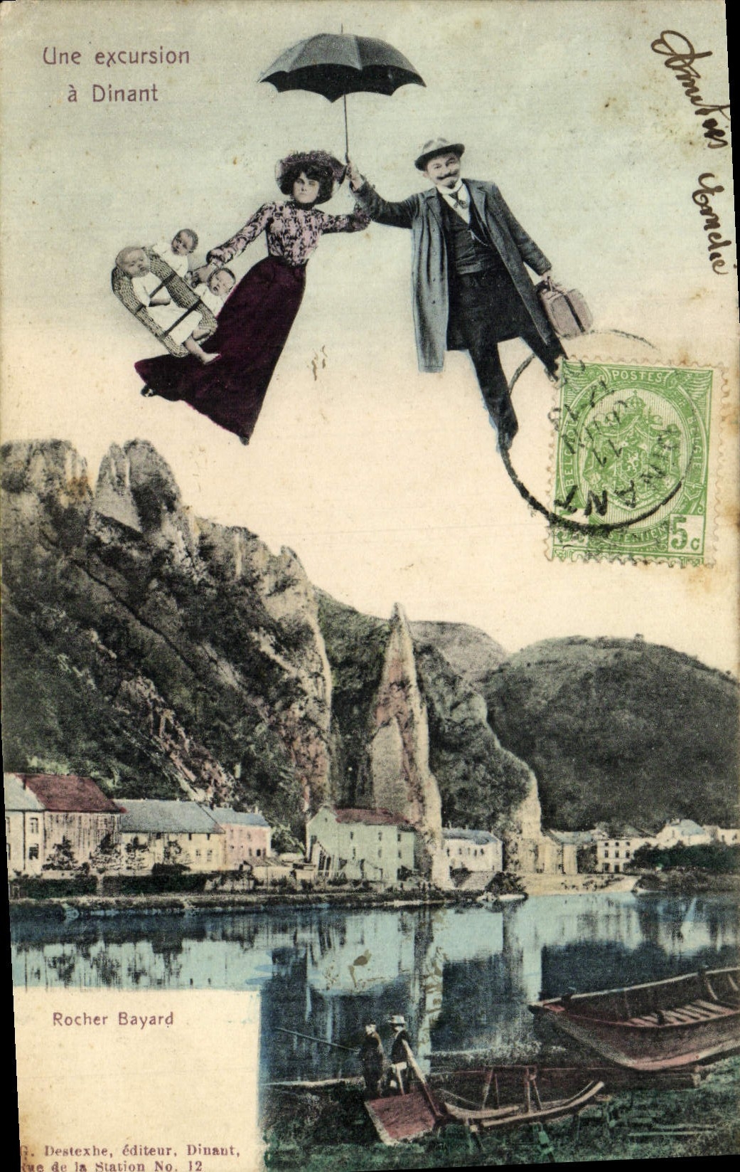 CPA Une Excursion A Dinant Femme