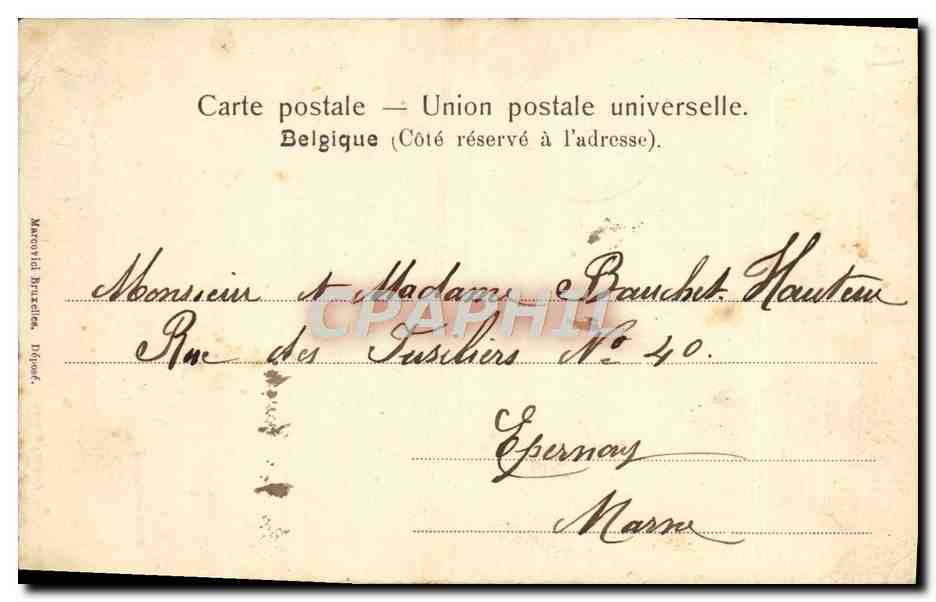 CPA Une Excursion A Dinant Femme — Verso