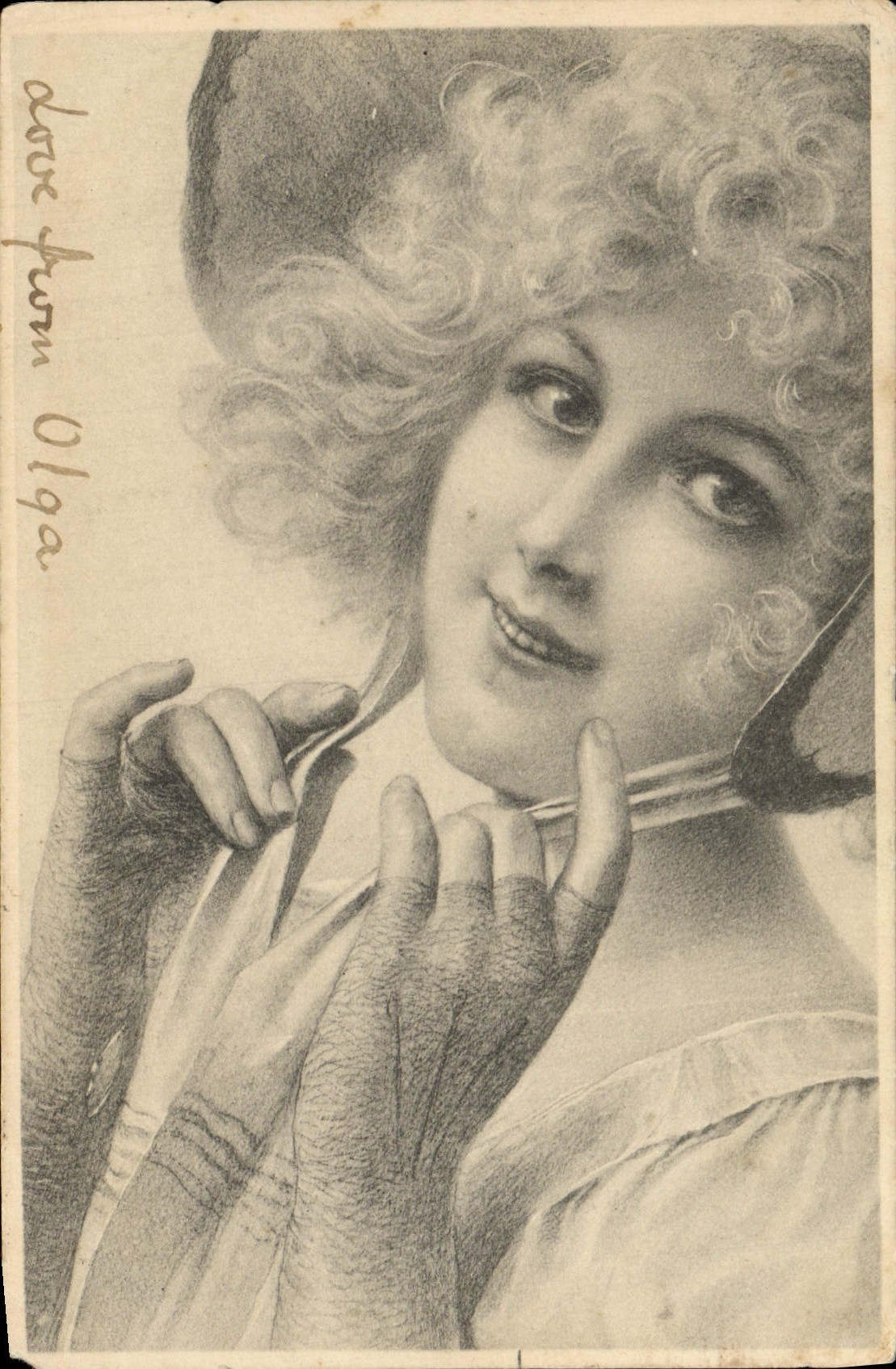 CPA Fantaisie Femme