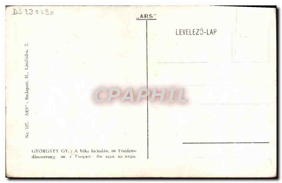 CPA Fantaisie Gyorgyfy Gy Soldat Laboureur Militaria  — Rückseite