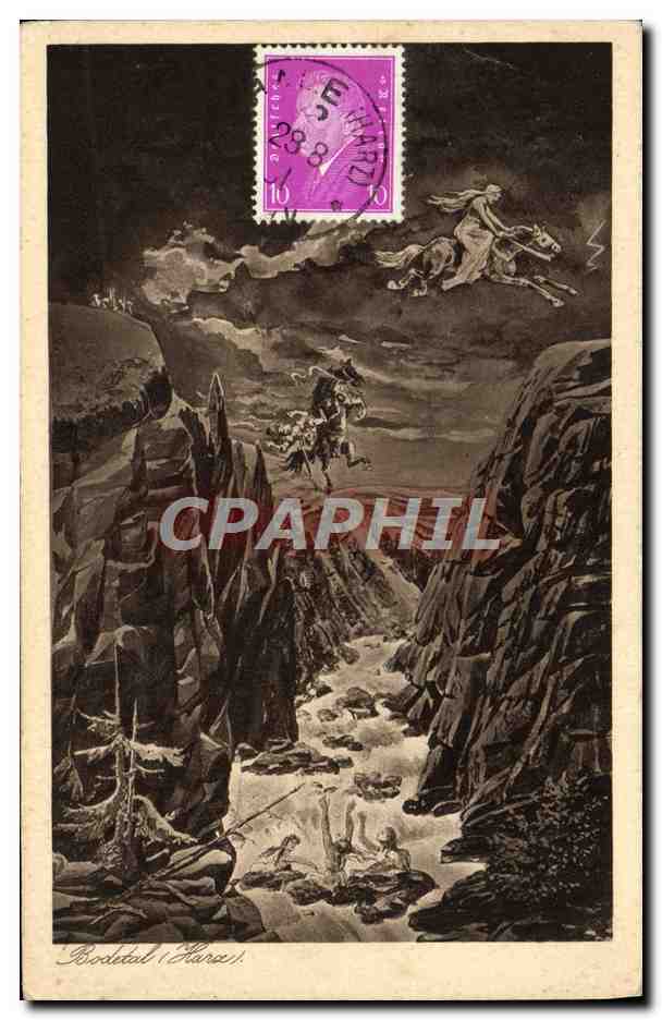 CPA Die Sage Von Der Rosstrappe