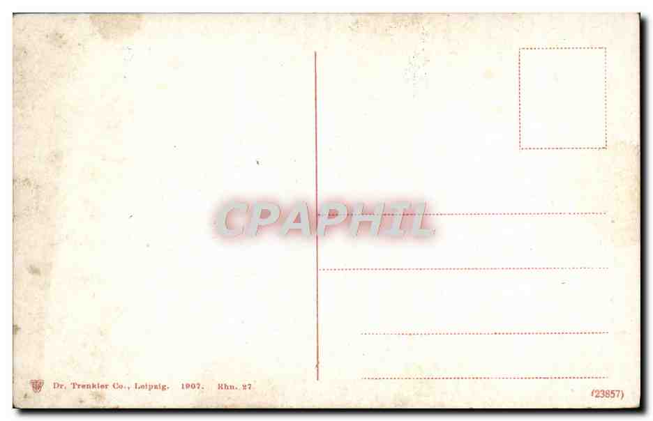 CPA Loreley Die Sohonste Jungfrau — Rückseite