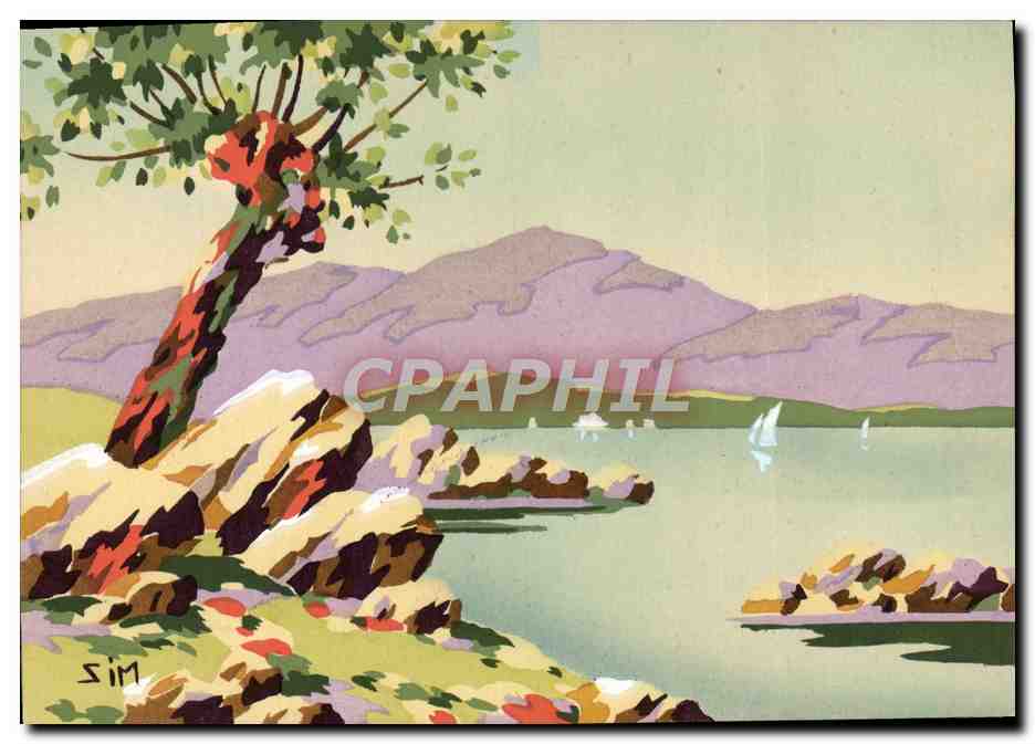 CPM Paysage Illustrateur Sim