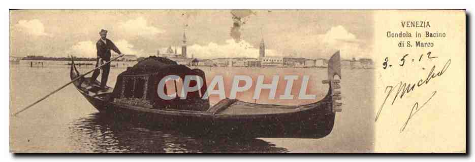 CPA Venezia Gondola in Bacino Di S Marco
