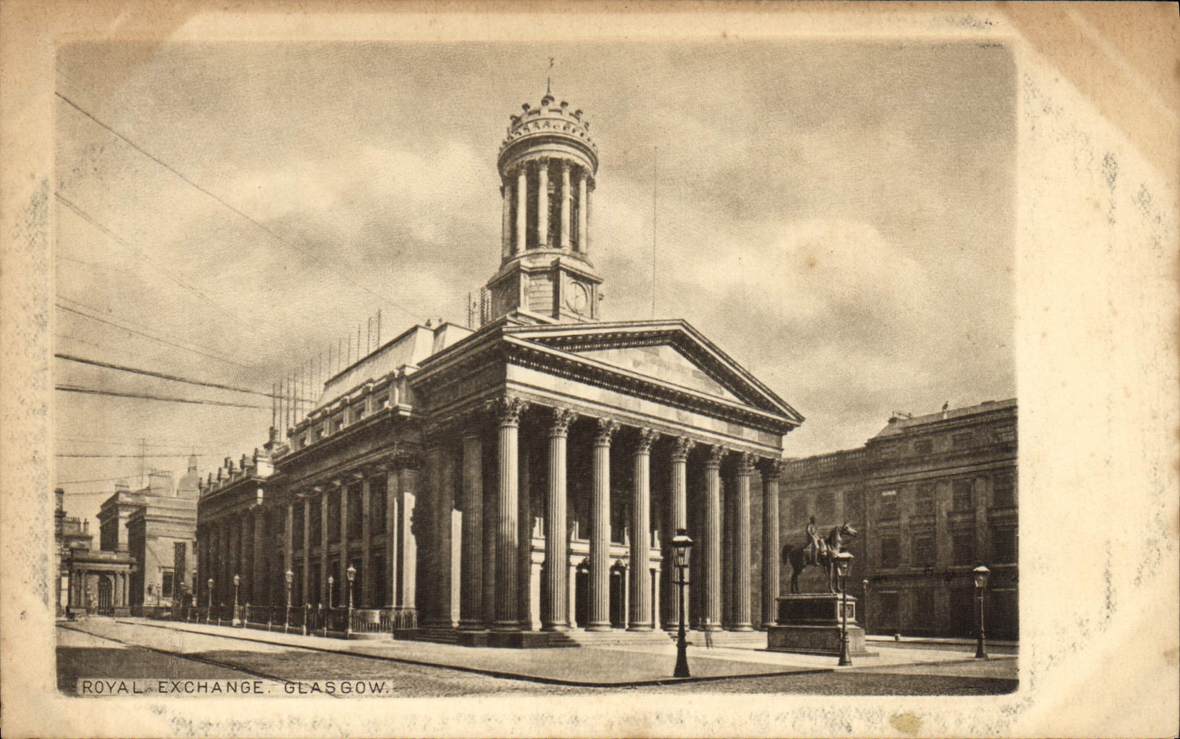 Royal Exchange, Glasgow — éditeur James Bonne, 19, Reform St., Glasgow