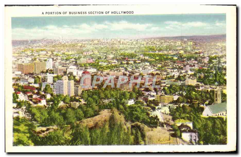 CPA Hollywood Boulevard — Rückseite
