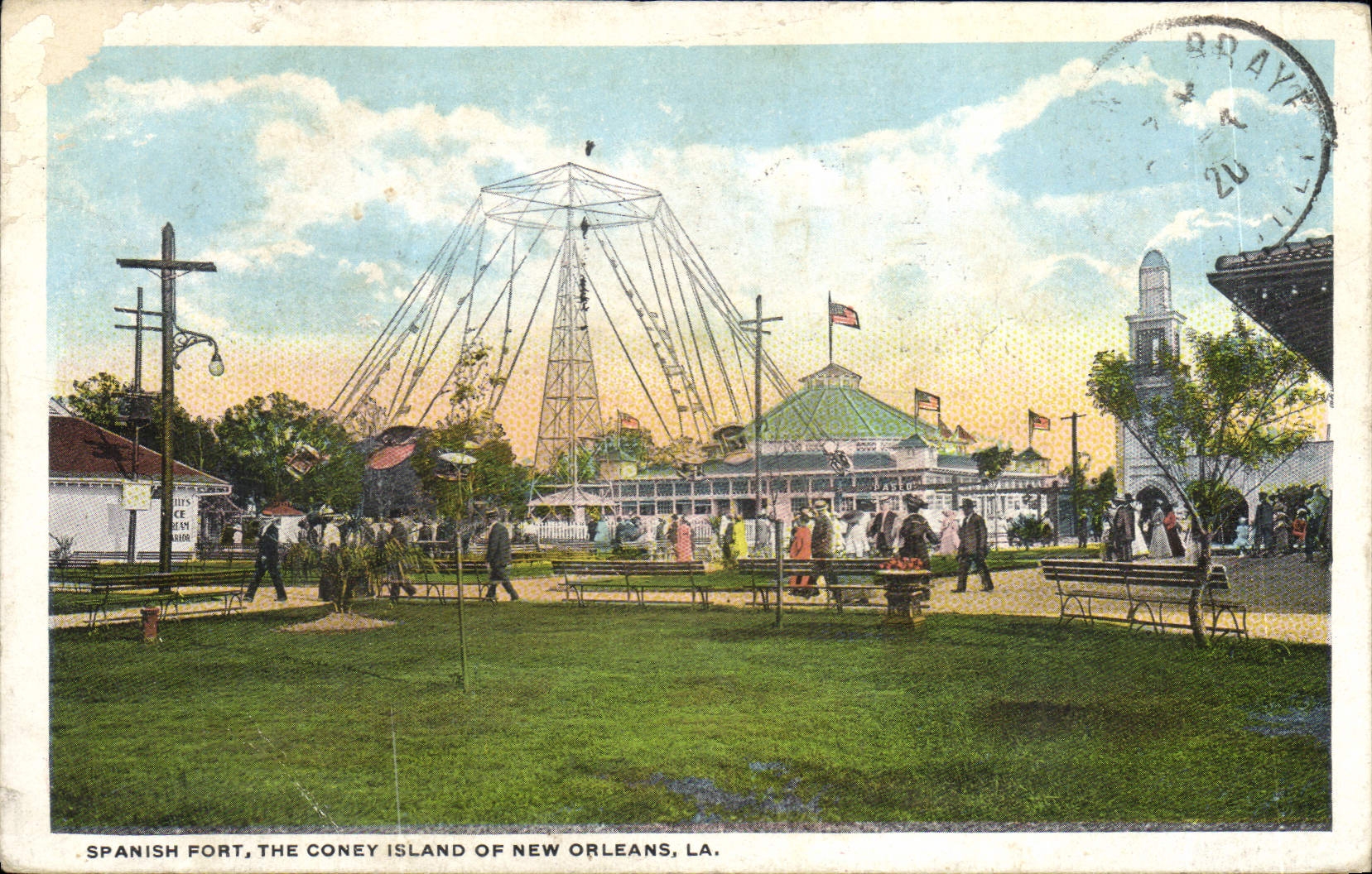 CPA Spanish Fort The Coney Island Of New Orleans La