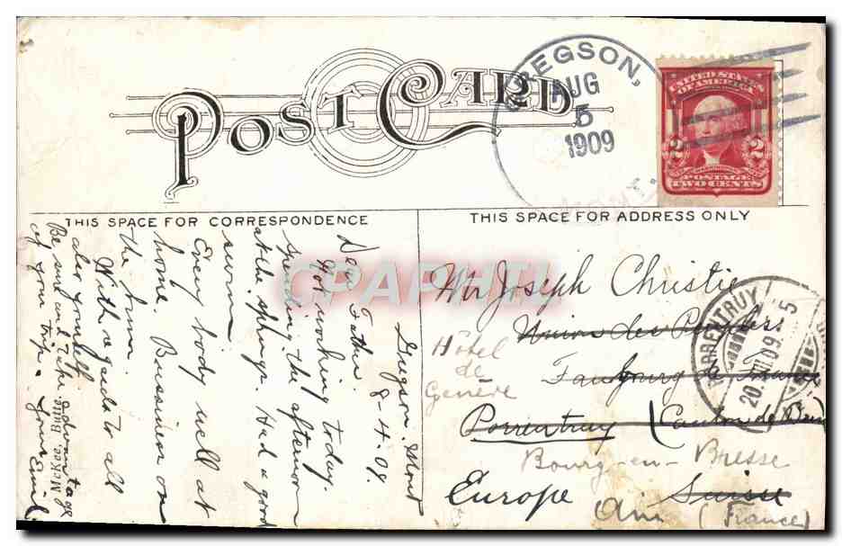 CPA View Of Gregson Hot Spings on lines of Ba& P and chicago Milwaukee & Puget sound Ry midway bwn Anaconda and Butte — Back