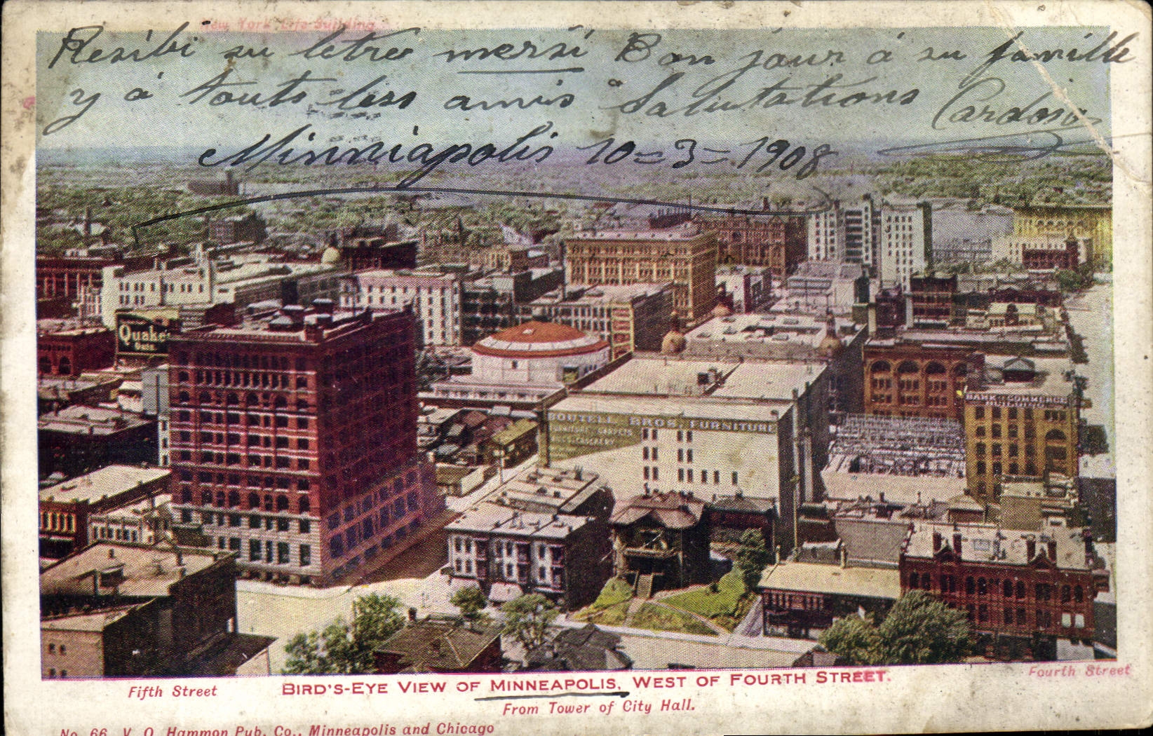 CPA Bird's Eye View of Minneapolis West of Fourth Street
