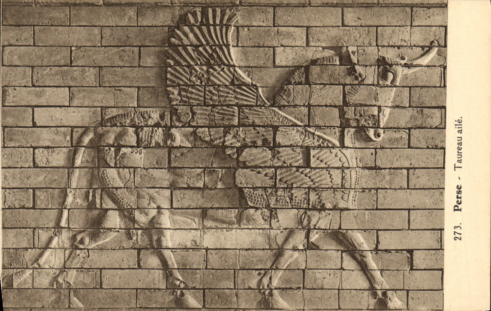 Taureau ailé - Perse — Éditeur : Maison d'Art, Bruxelles, n° 273