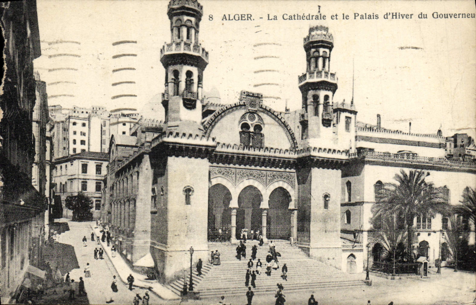 CPA Alger La Cathedrale et le d'Hiver du Gouverneur