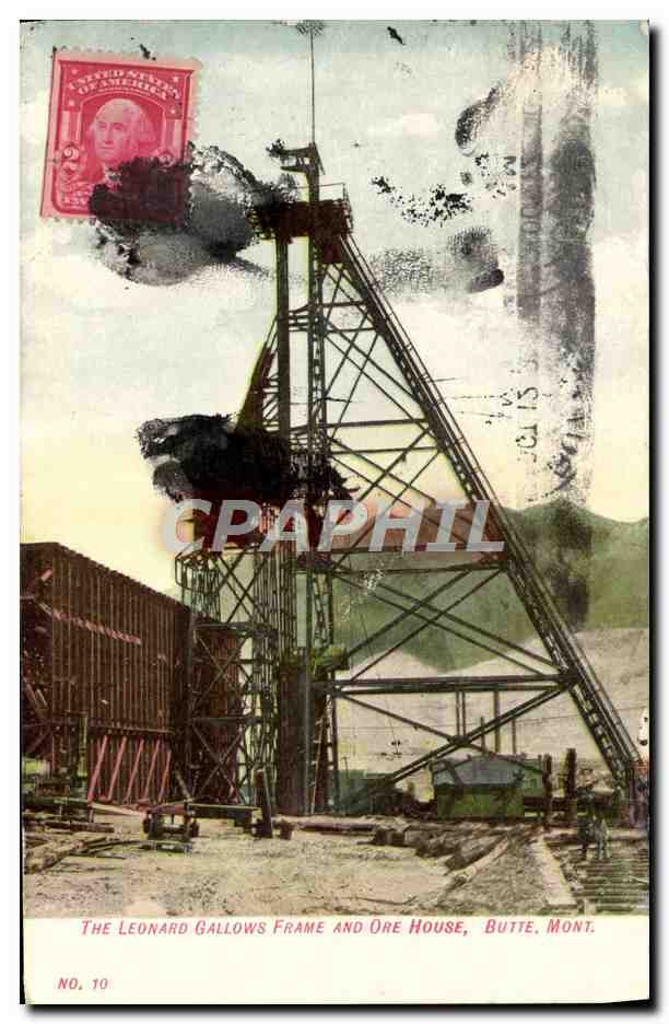 CPA The Leonard Gallows Frame And Ore House