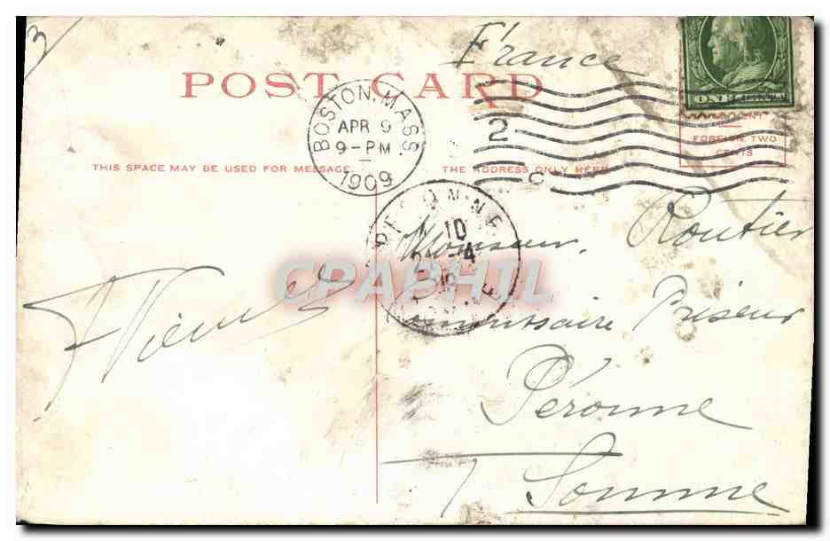 CPA Head House City point South Boston  — Rückseite