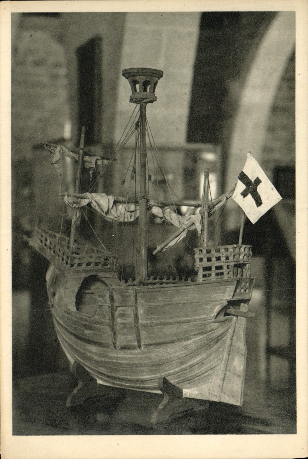 Maquette de la 'Coca' — XVème siècle — Musée Maritime Reales Atarazanas, Barcelone