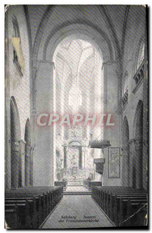 CPA Salzburg Inneres des Franziskarnerkirche
