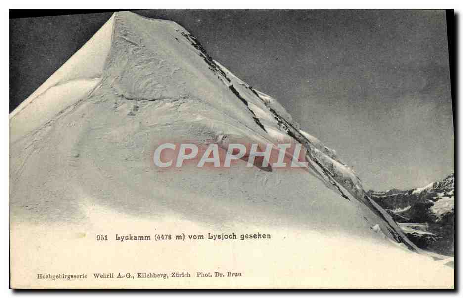 CPA Scotland Lyskamm Vom Lysjoch Gesehen