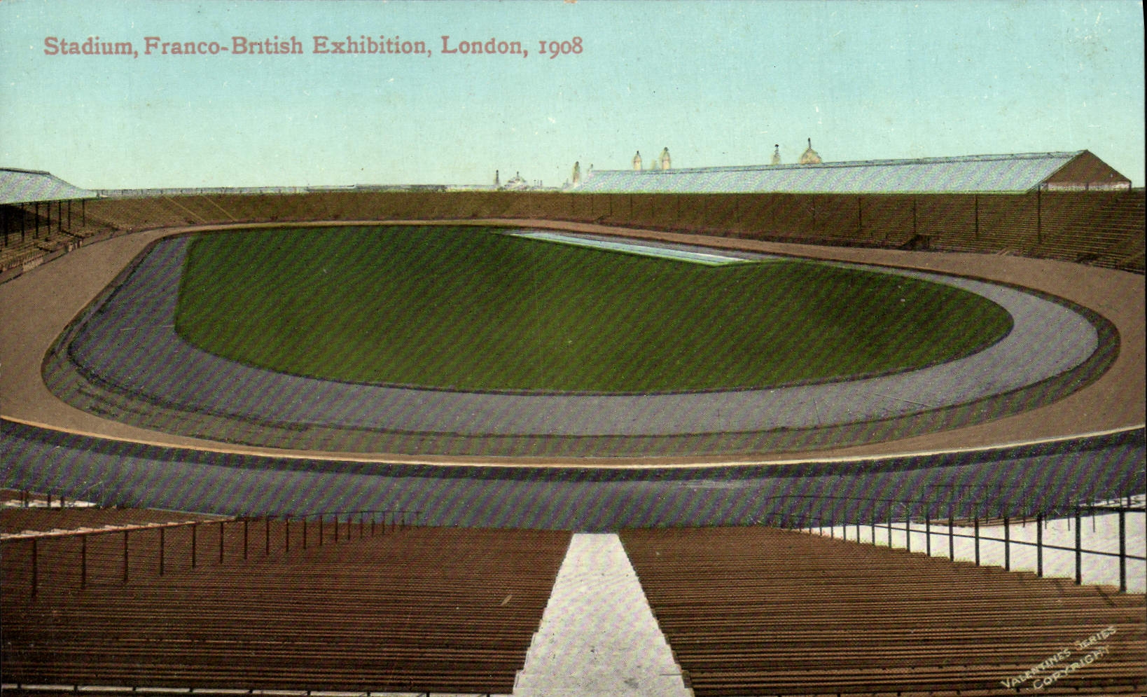 CPA London Stadium Franco British Exhibition 1908 Stade