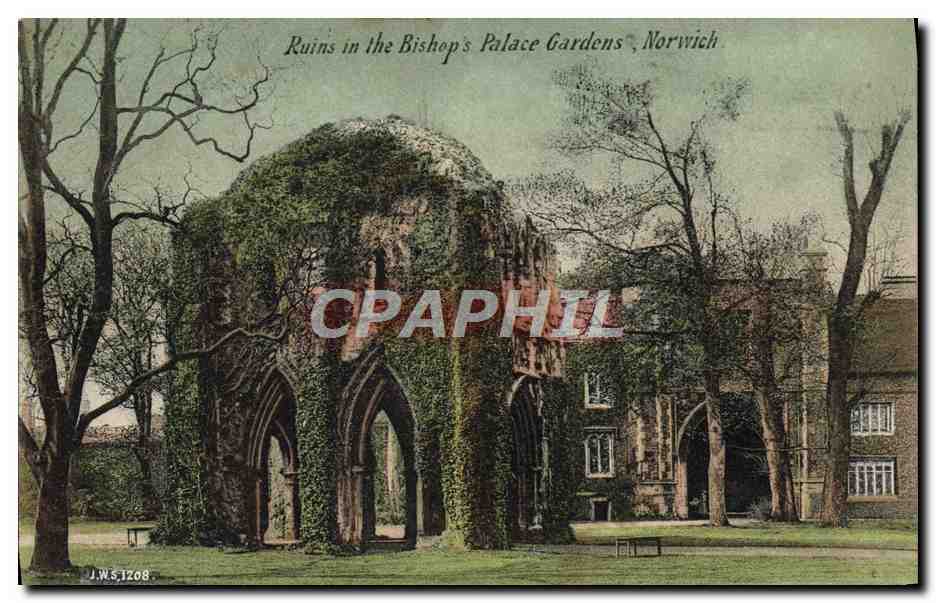 CPA Ruins in The Bishops Palace Gardens Norwich