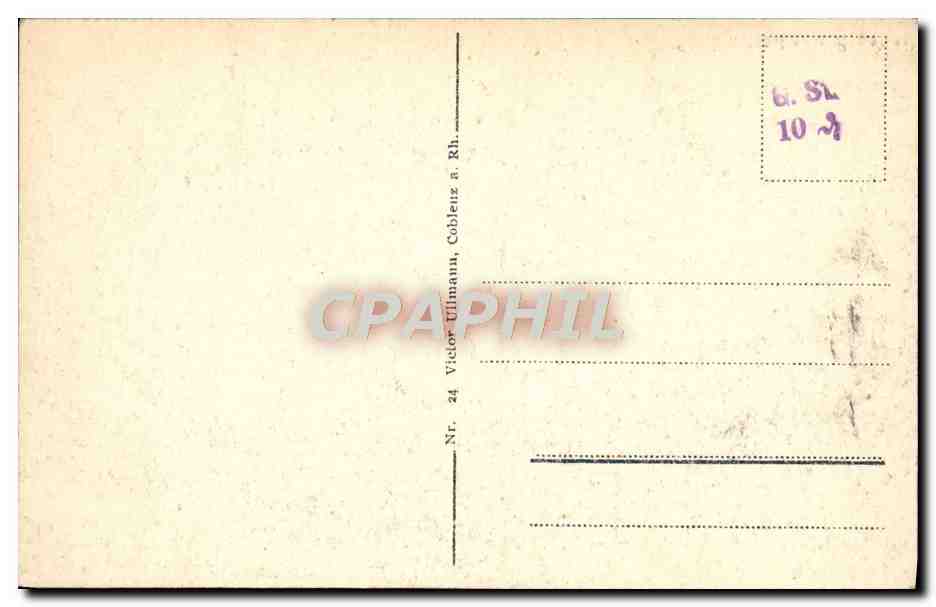 CPA Coblenz a Rhein Kaiser Wilhelm Denkmal — Rückseite