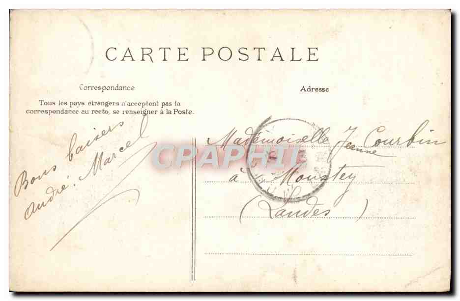 CPA Alger La Mosquee et la place du gouvernement  — Rückseite