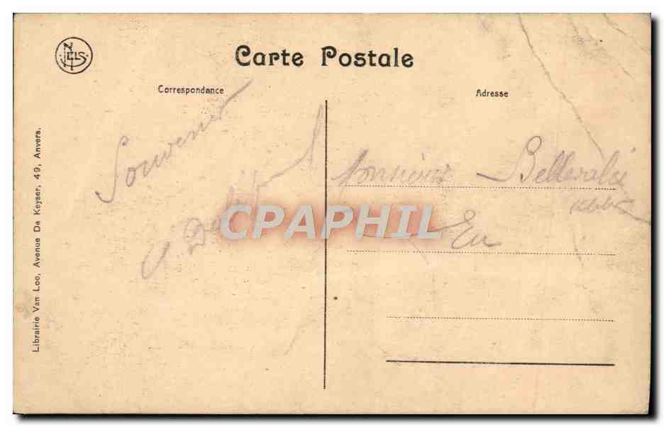 CPA Anvers Entree du Jardin Zoologique Zoo — Rückseite