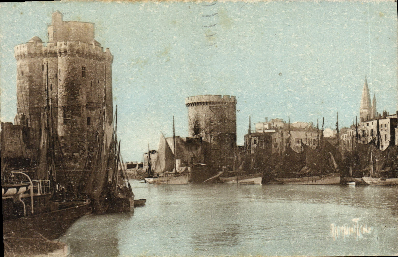 Sortie du Port de La Rochelle — Éditions Artistiques Raymond Bergevin — n° 17518