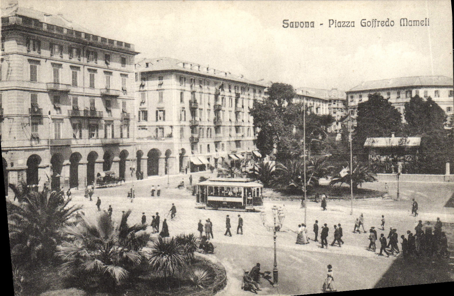 CPA Savona Piazza Goffredo Mameli Tramway