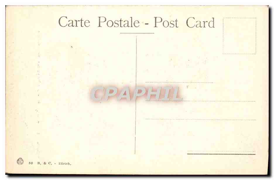 CPA Genova Camposantio Galleria Con Mon Ghilino — Rückseite