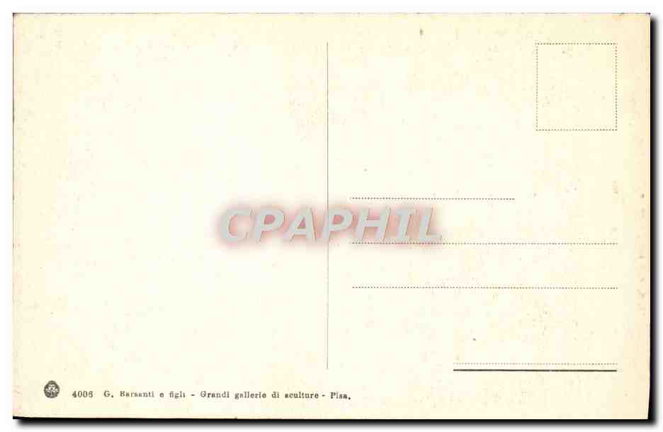 CPA Pisa Il Duomo Porta Principale — Rückseite