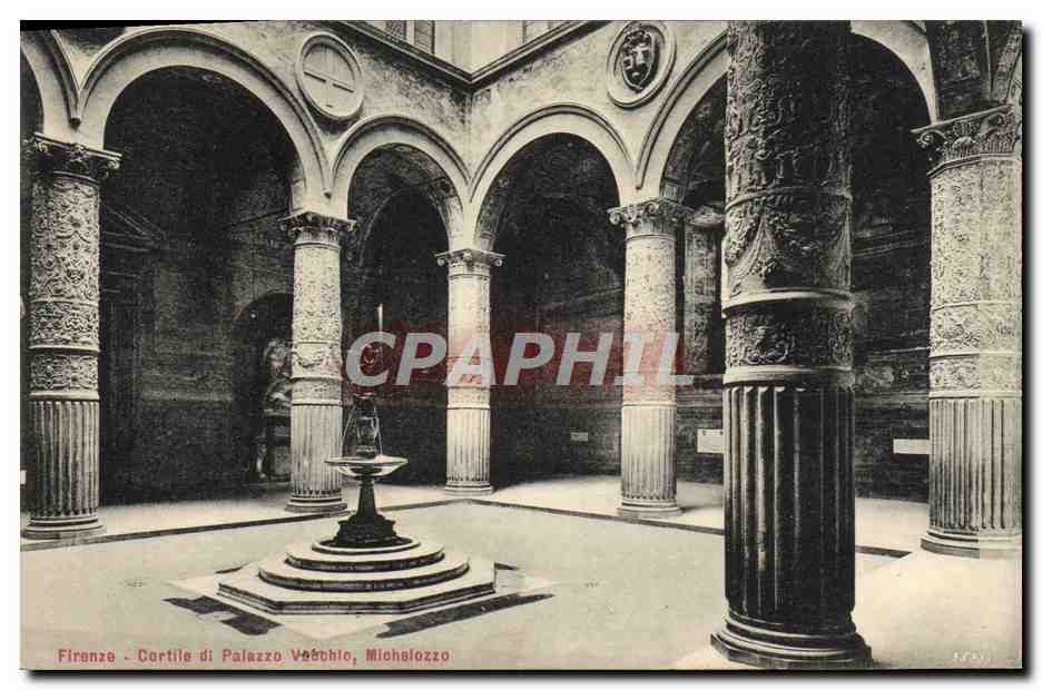 CPA Firenze Cortile Di Palazzo Vecchio Michelozzo