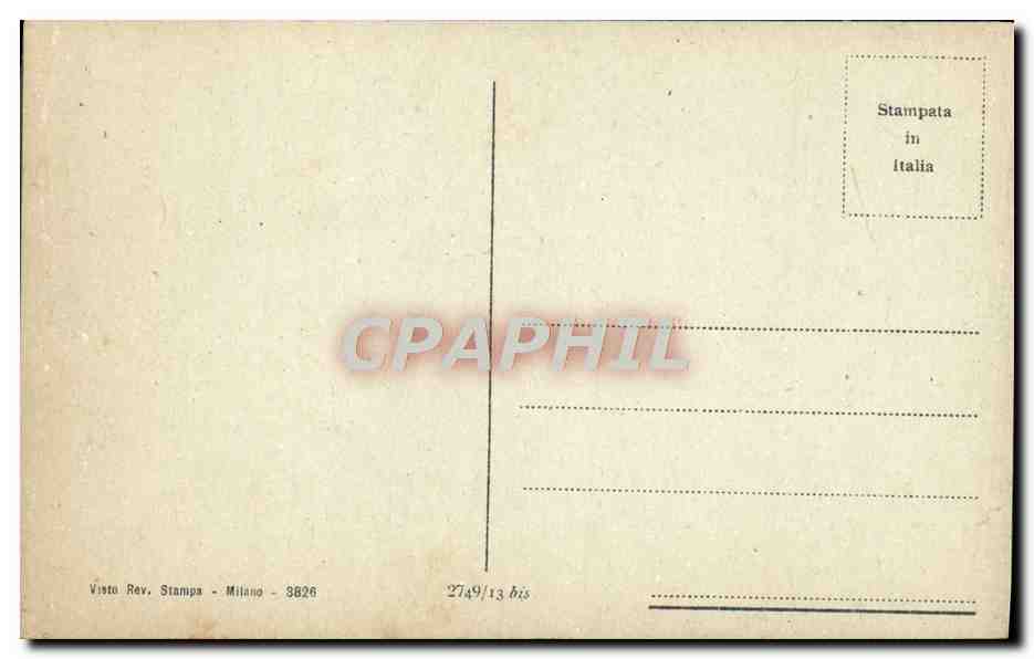 CPA Firenze Palazzo Pitti parte posteriore — Verso