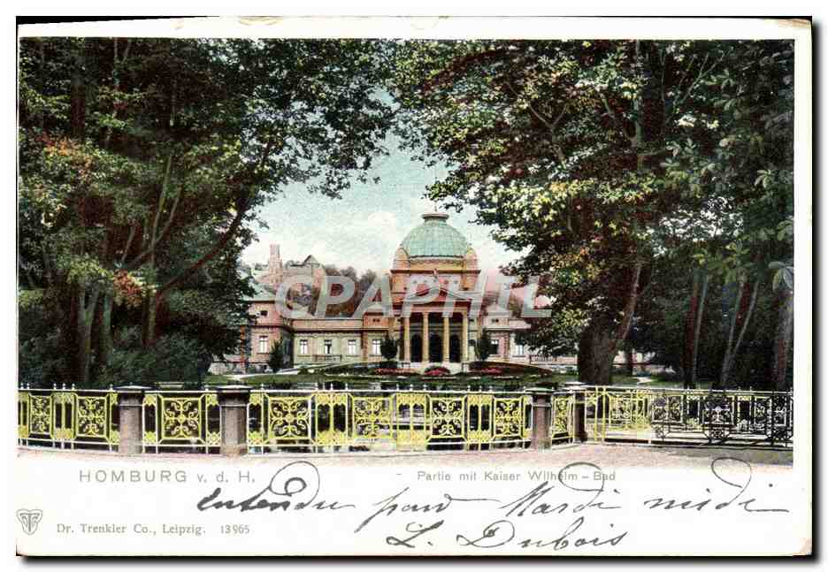 CPA Homburg Partie Mit Kaiser Wilhelm Bad