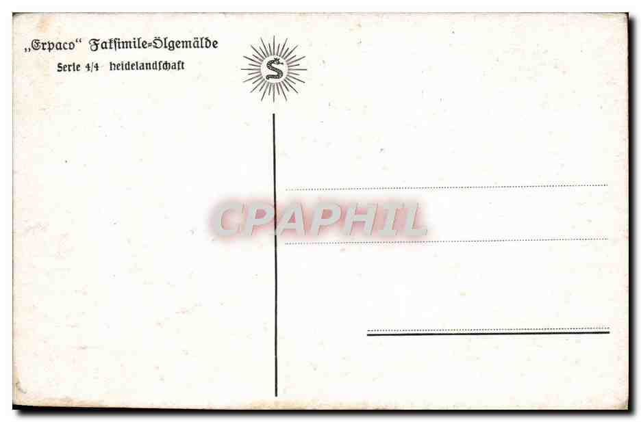 CPA Paysage  — Verso