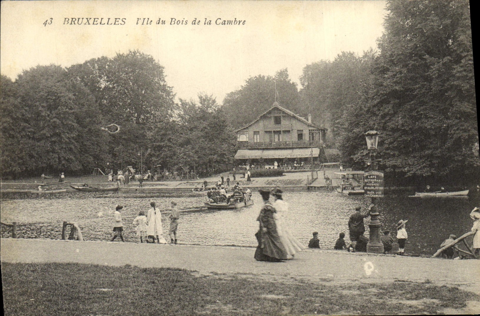 CPA Bruxelles L'ile Du Bois De La Cambre