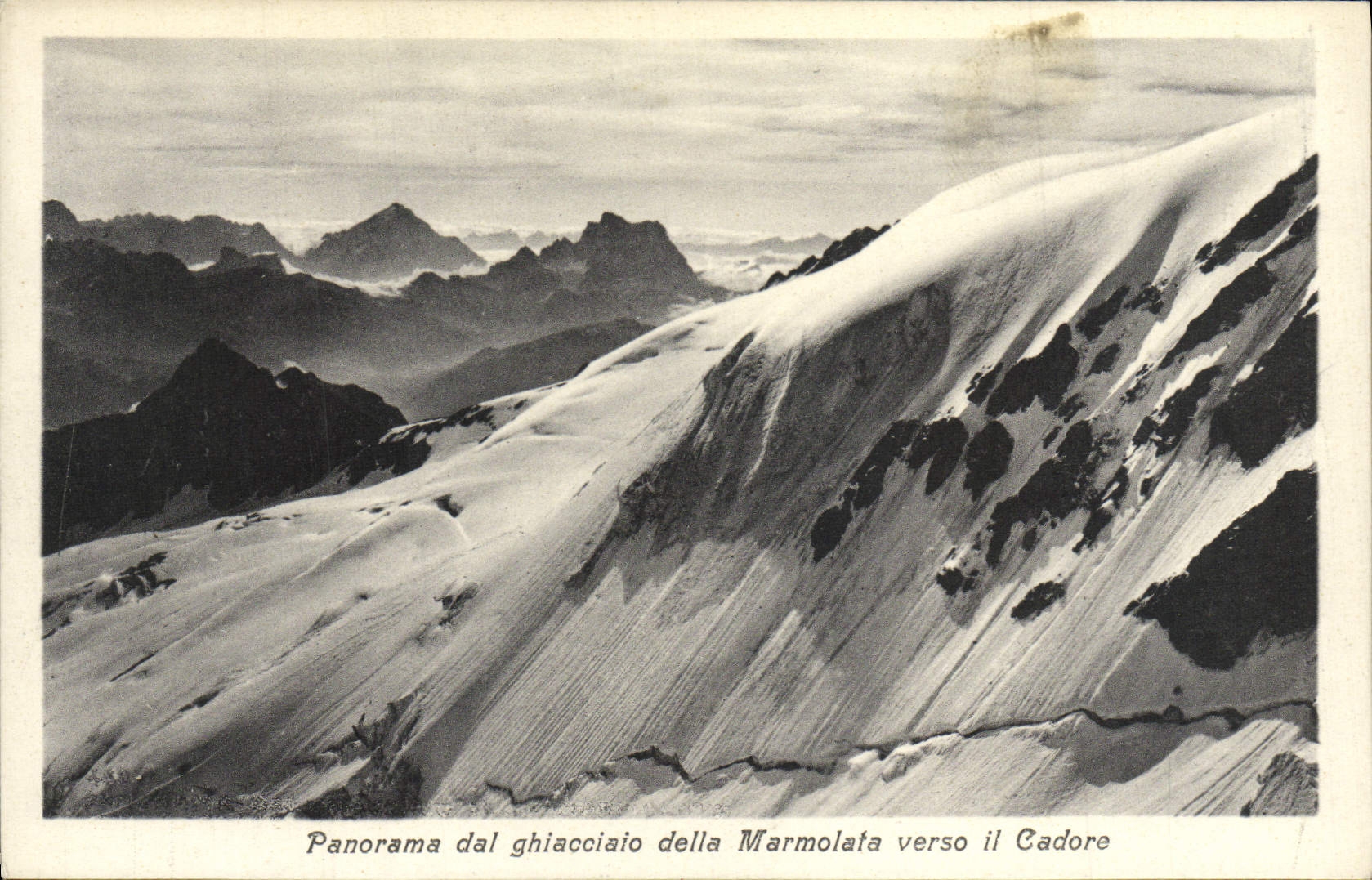 CPA Panorama Dal Ghiacciaio Della Marmolata Verso Il Cadore