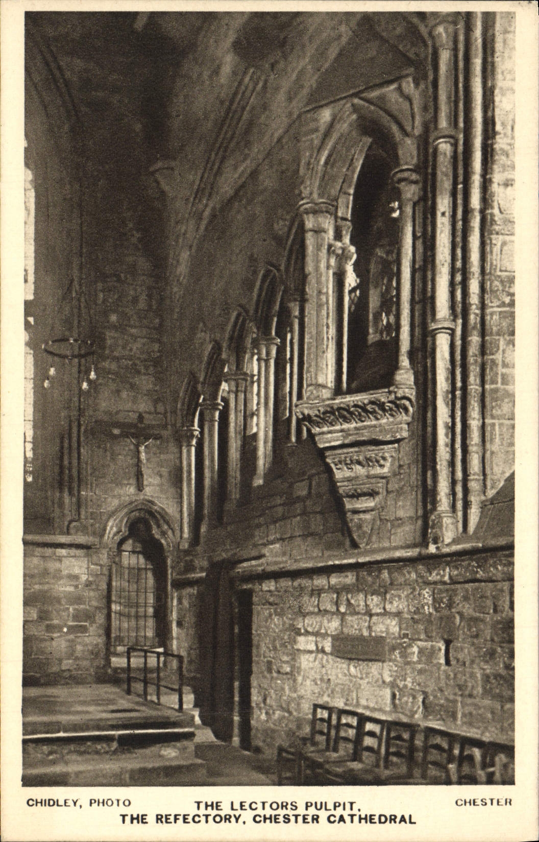 Le Pulpit des Lecteurs, Réfectoire de la Cathédrale de Chester — Chidley Photo, Chester
