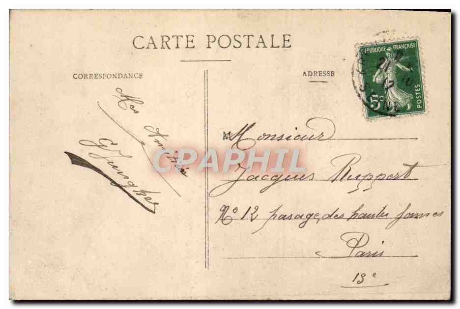 CPA Le Lion S'impatiente apres Agadir Belfort  — Rückseite