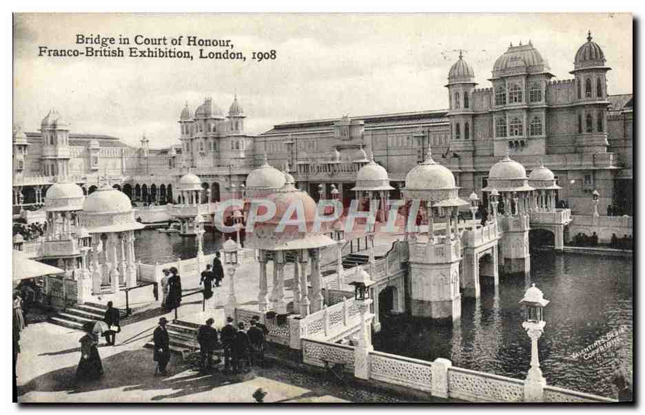 CPA Btidge In Court Of Honour Franco British Exhibition London 1908