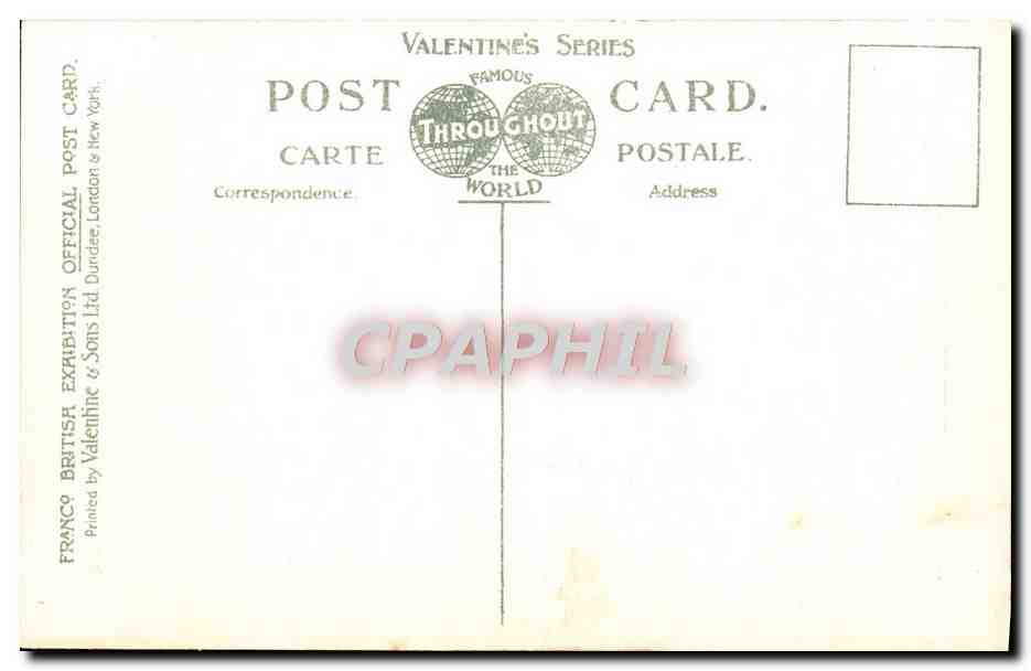 CPA Court Of Honour From Congress Hall Franco British Exhibition London 1908 — Rückseite