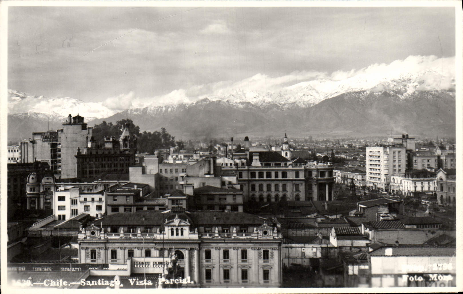 CPA Chile Santiage Vista Parcial