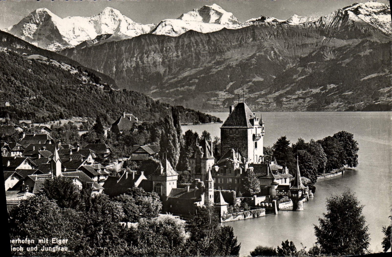 CPM Oberhofen Mit Elger Bach Und Jungfrau