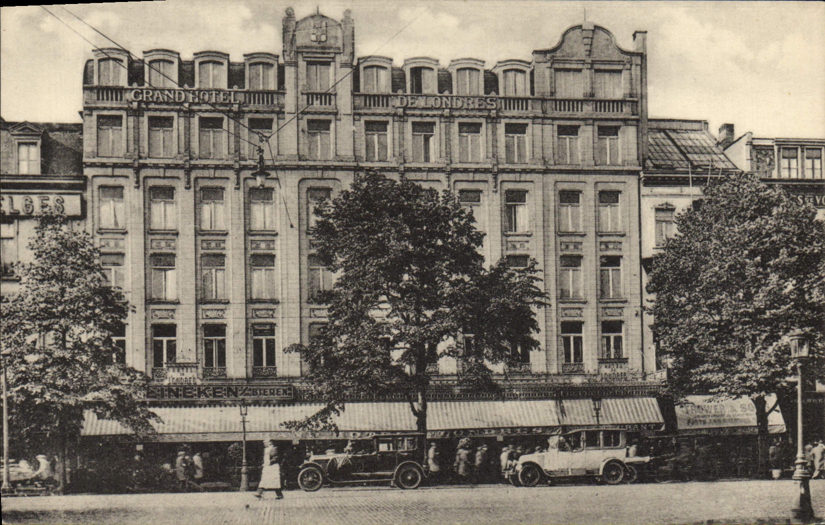 CPA Grand Hotel De Londres Anvers Avenue De Keyser