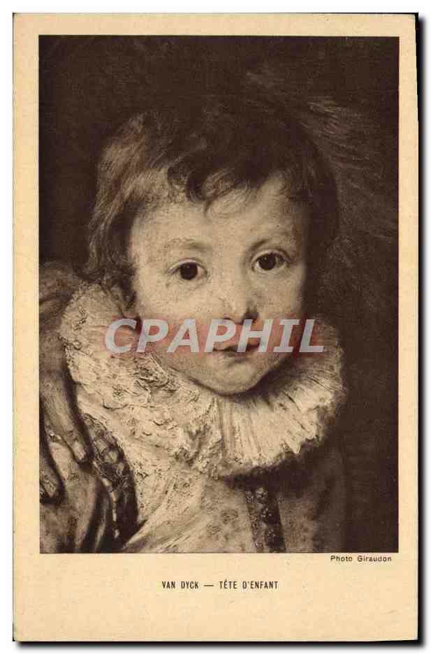 CPA Van Dyck Tete d'Enfant