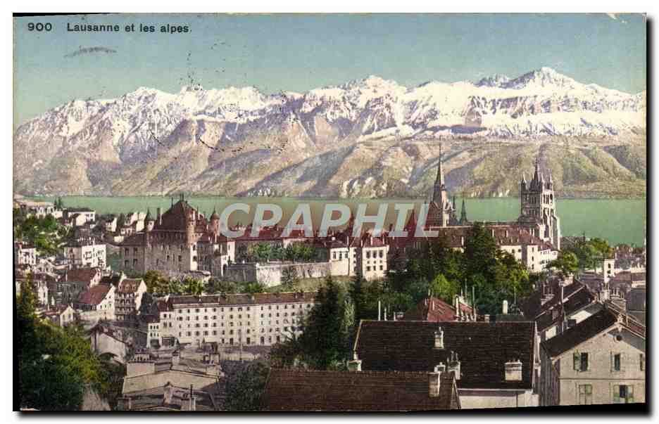 CPA Lausanne Et Les Alpes