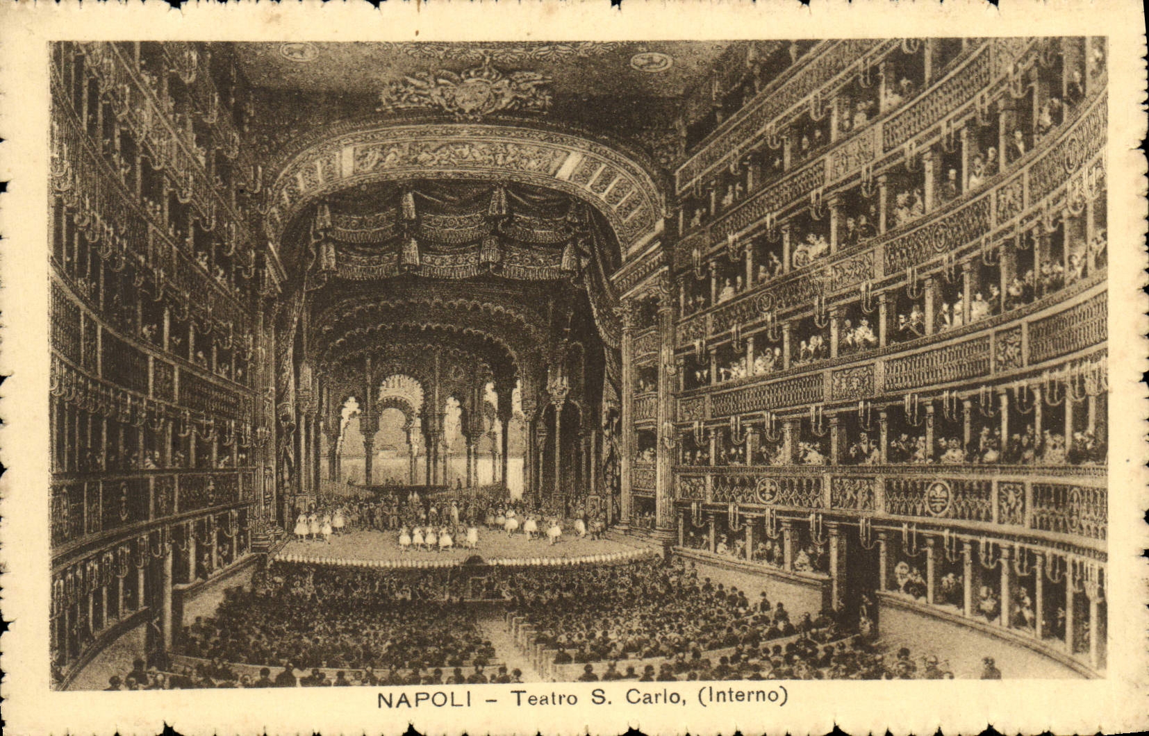 CPA Napoli Teatro S Carlo Interno