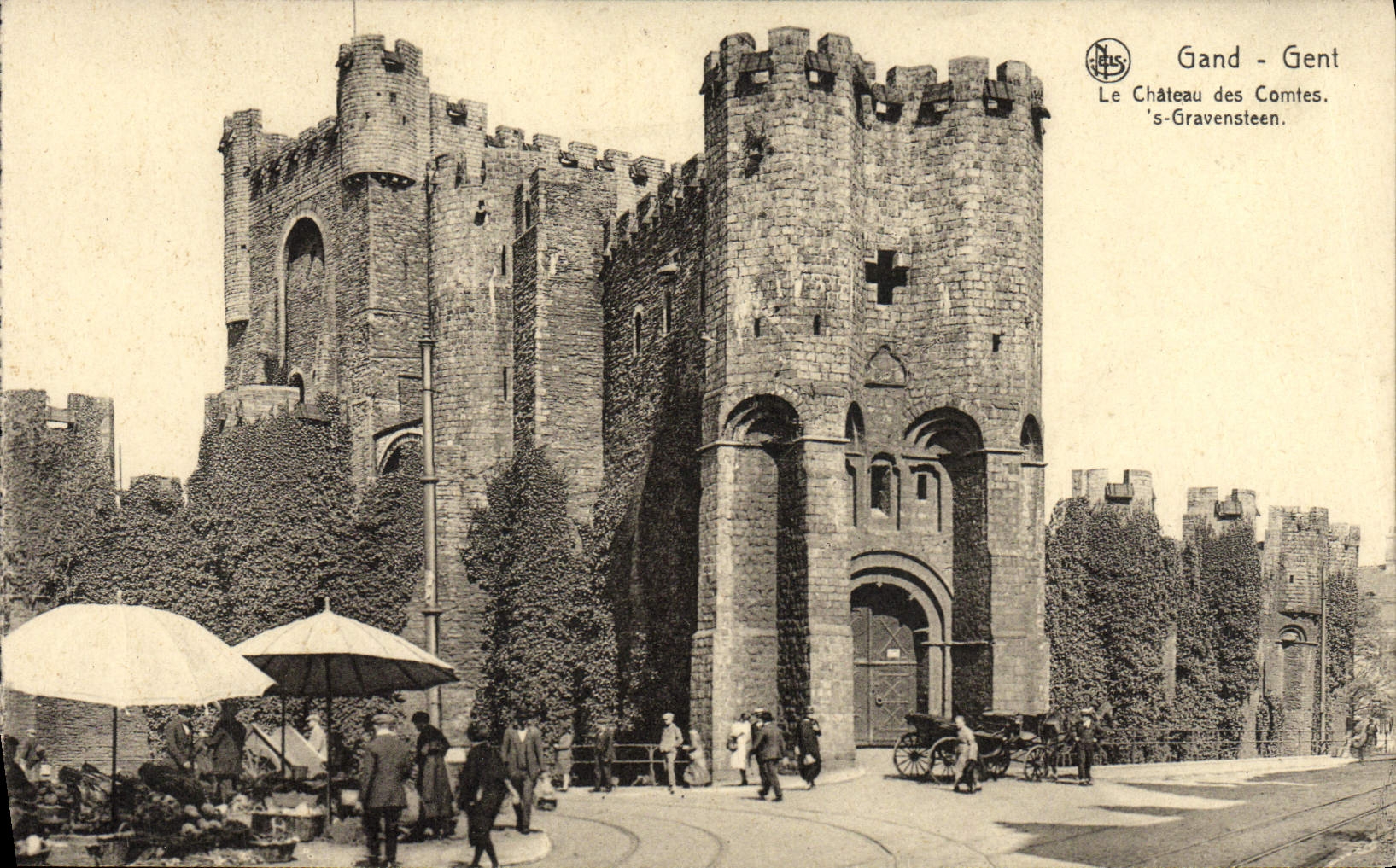 CPA Gand Gent Le Chateau Des Comtes Marche