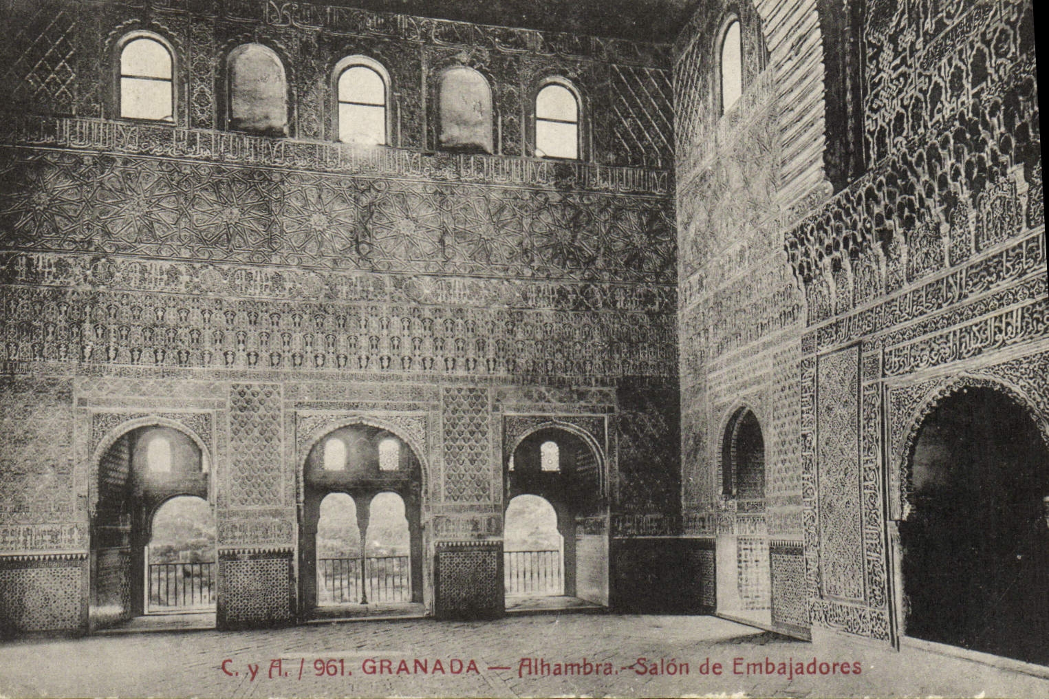 CPA Granada Alhambra Salon De Embajadores