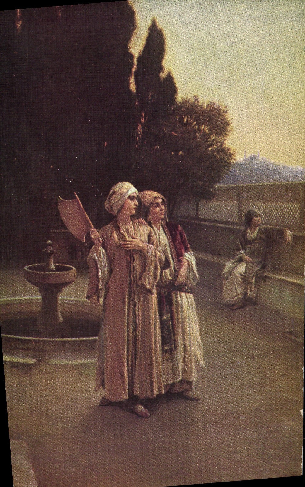 CPA Ernst Reverie Du Soir A La Corne D'Or